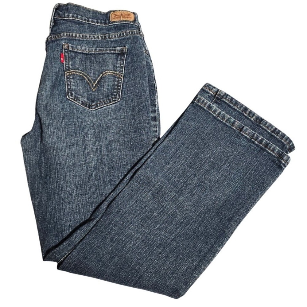Levis 515 Boot Cut Jeans Womens 10S Medium Wash Blue Denim W30 L30 Stretch. 632